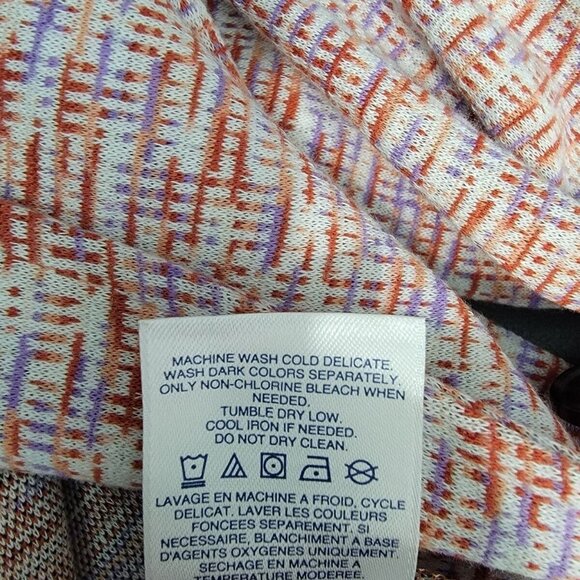 Lands' End Jacket Size S 6-8 Pockets Stretch Button Front Long Sleeve Multi NWT - Picture 8 of 8